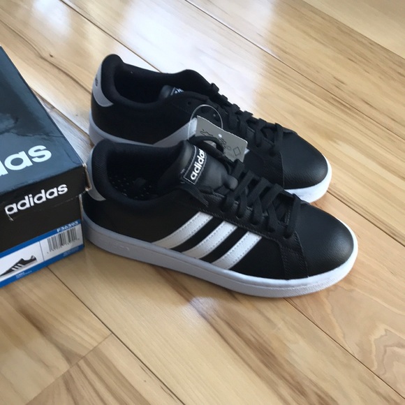 adidas grand court kids black